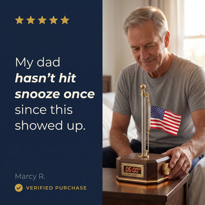 The First Call — Reveille Flagpole Alarm Clock